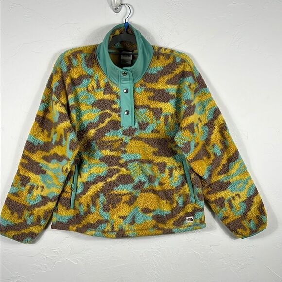 🔥THE NORTH FACE Women's Cragmont 1/4 Snap Fleece Sherpa Pullover Sweatshirt Sz - Picture 1 of 11
